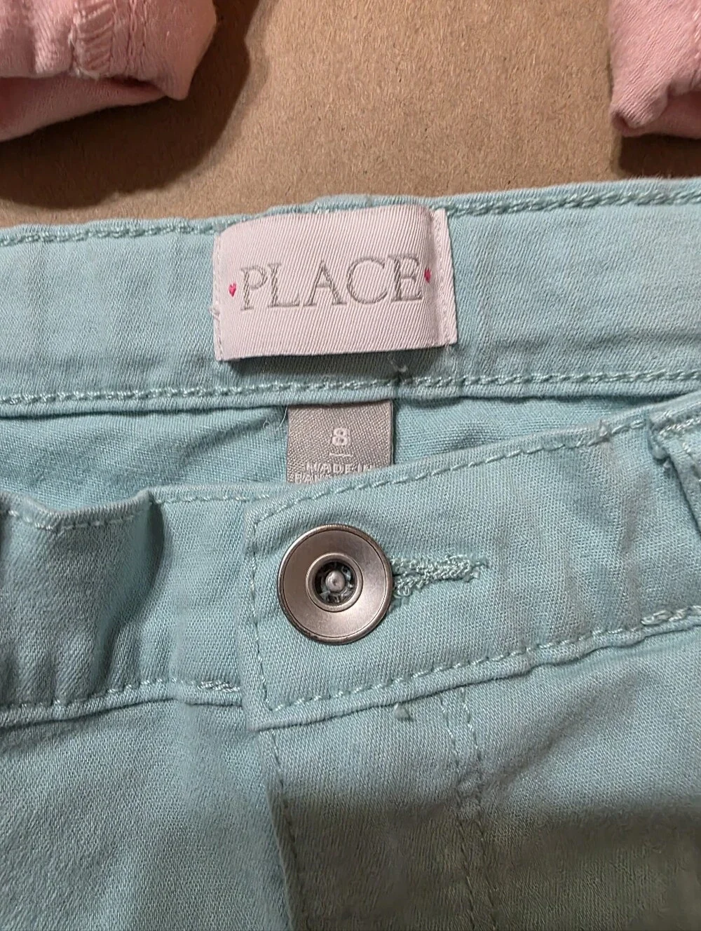 2 Pair Children's Place Pastel Pink & Aqua Girls'  Shorts